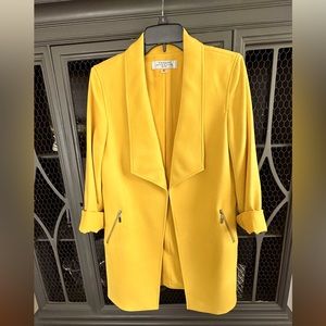 Tahari yellow blazer jacket